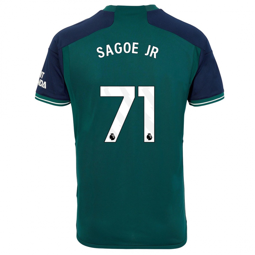 Herren Charles Sagoe Jr #71 Grün Ausweichtrikot Trikot 2023/24 T-Shirt