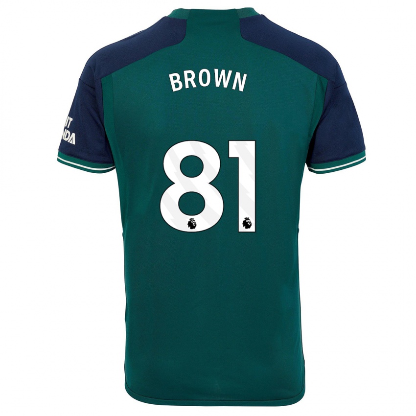 Herren Luis Brown #81 Grün Ausweichtrikot Trikot 2023/24 T-Shirt