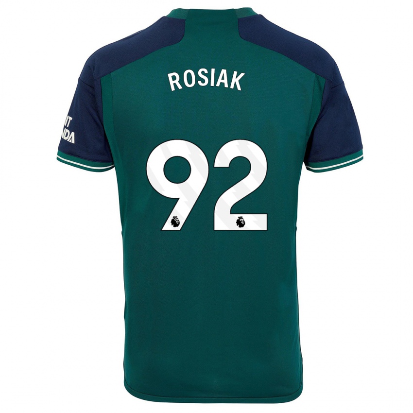 Herren Michal Rosiak #92 Grün Ausweichtrikot Trikot 2023/24 T-Shirt