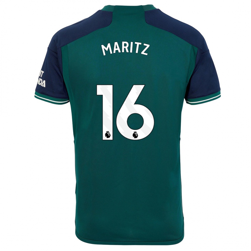 Herren Noelle Maritz #16 Grün Ausweichtrikot Trikot 2023/24 T-Shirt