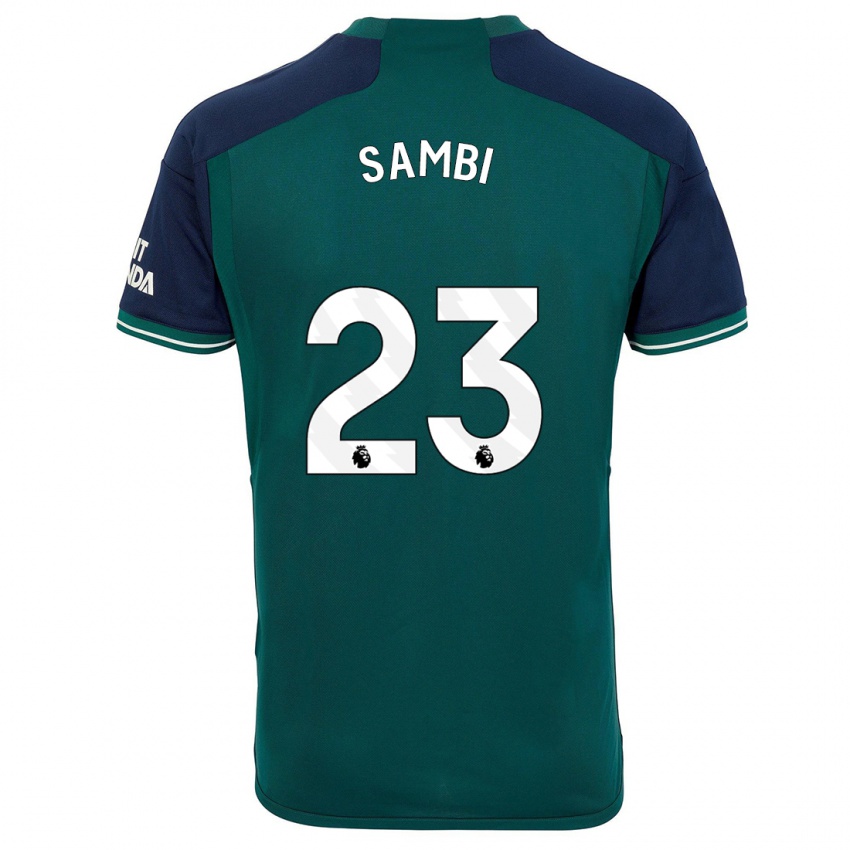 Herren Albert Sambi Lokonga #23 Grün Ausweichtrikot Trikot 2023/24 T-Shirt