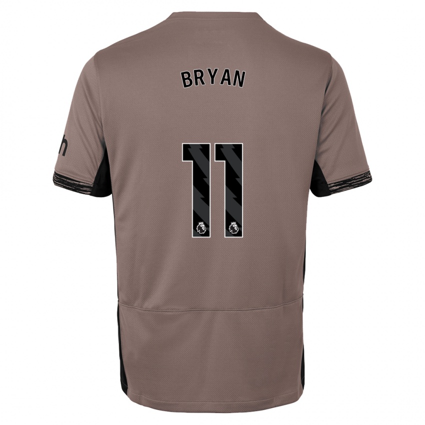 Herren Bryan Gil #11 Dunkelbeige Ausweichtrikot Trikot 2023/24 T-Shirt