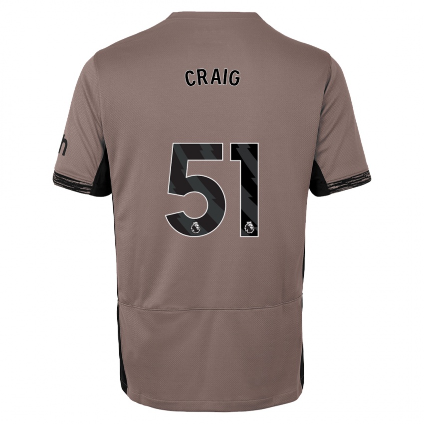 Herren Matthew Craig #51 Dunkelbeige Ausweichtrikot Trikot 2023/24 T-Shirt