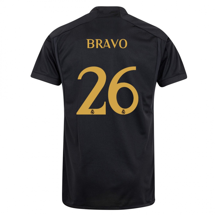 Herren Iker Bravo #26 Schwarz Ausweichtrikot Trikot 2023/24 T-Shirt