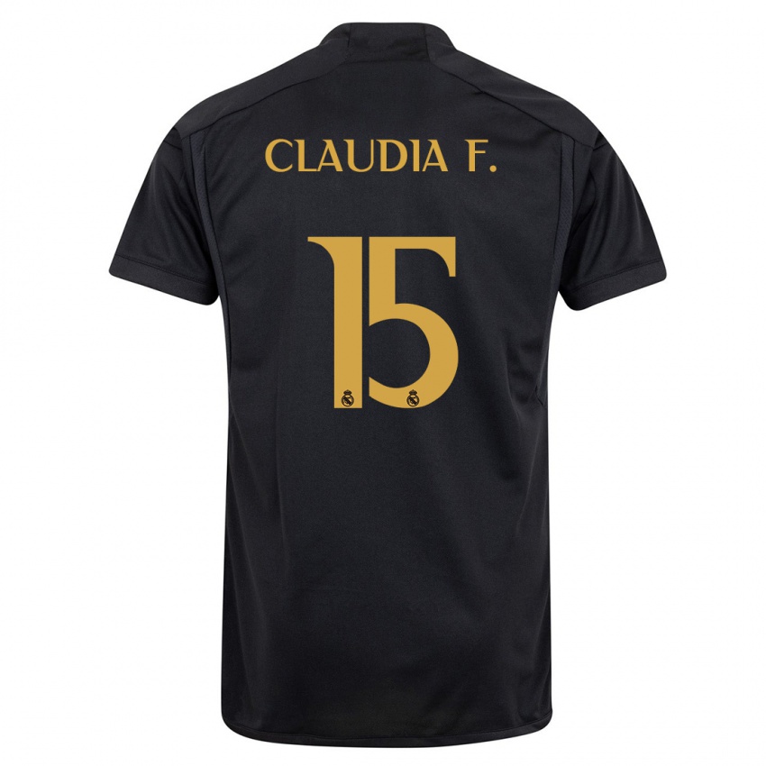 Herren Claudia Florentino #15 Schwarz Ausweichtrikot Trikot 2023/24 T-Shirt