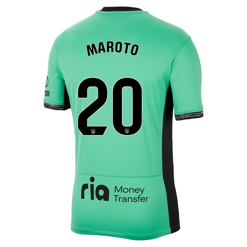 Herren Mario Maroto #20 Frühlingsgrün Ausweichtrikot Trikot 2023/24 T-Shirt