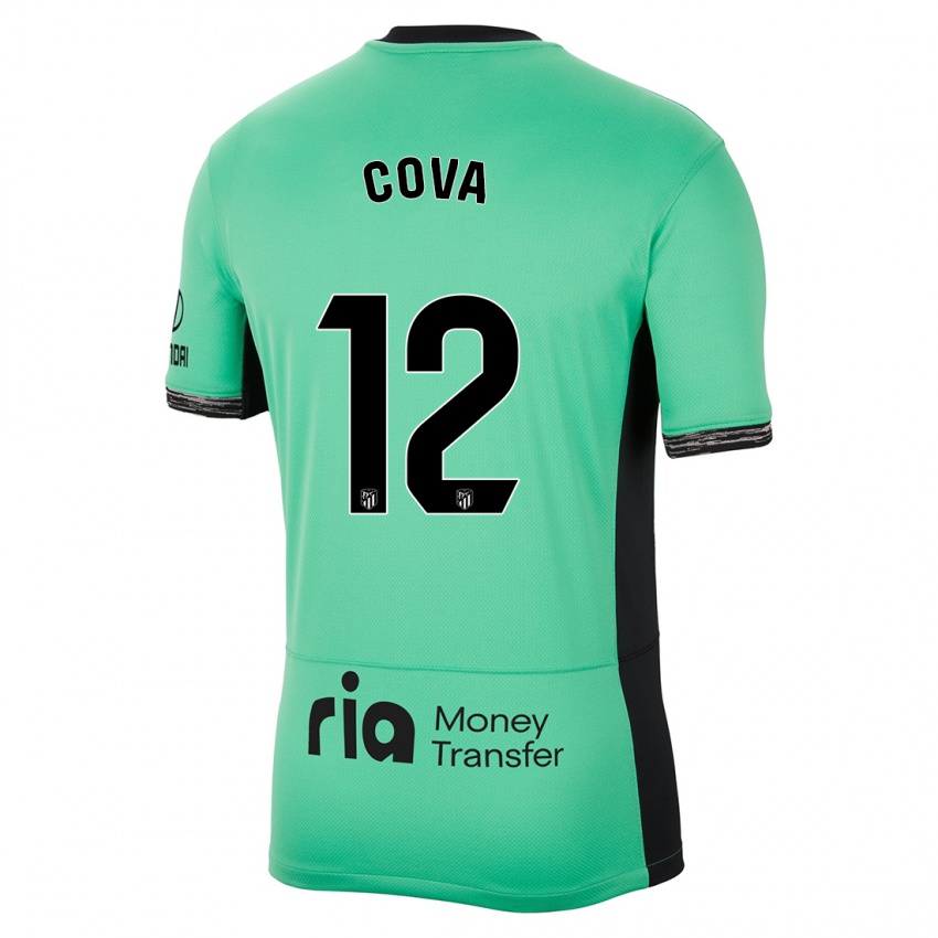 Herren Adrian Cova #12 Frühlingsgrün Ausweichtrikot Trikot 2023/24 T-Shirt