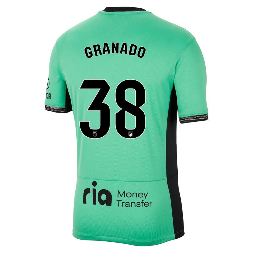 Herren Adrian Granado #38 Frühlingsgrün Ausweichtrikot Trikot 2023/24 T-Shirt