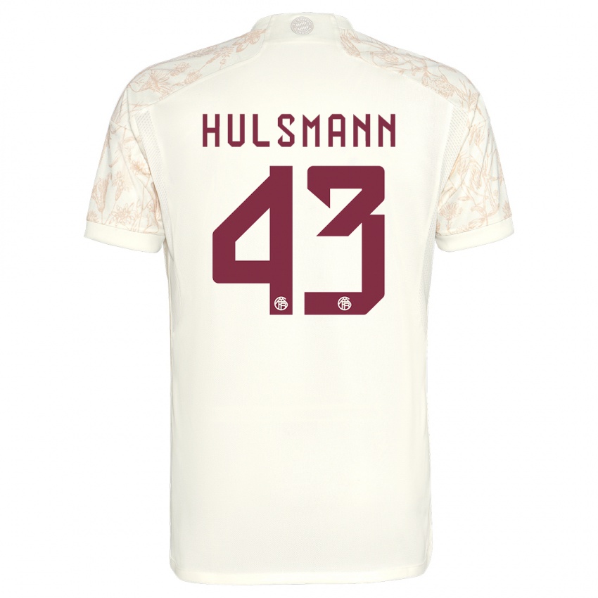 Herren Tom Hulsmann #43 Cremefarben Ausweichtrikot Trikot 2023/24 T-Shirt
