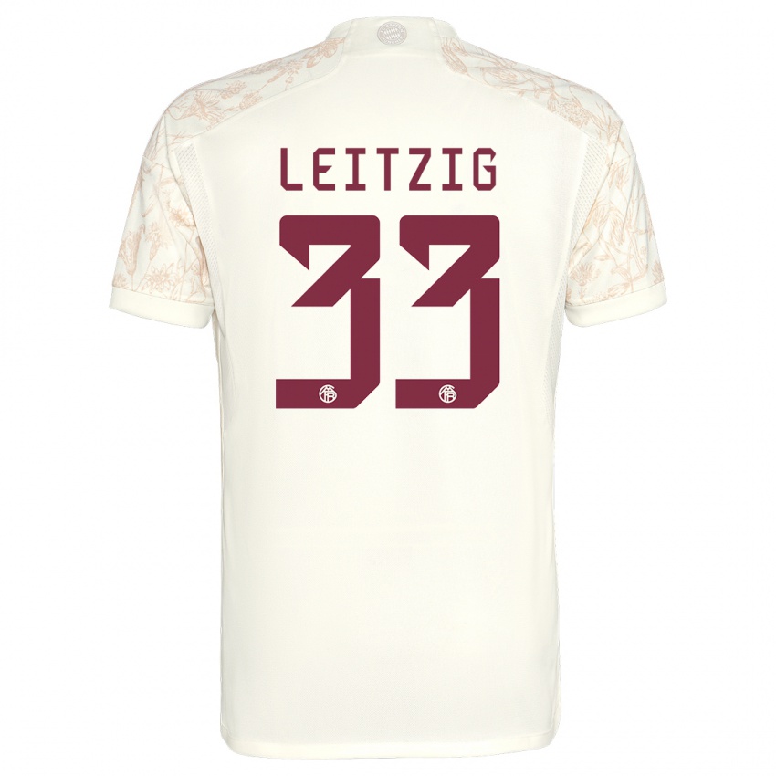 Herren Janina Leitzig #33 Cremefarben Ausweichtrikot Trikot 2023/24 T-Shirt