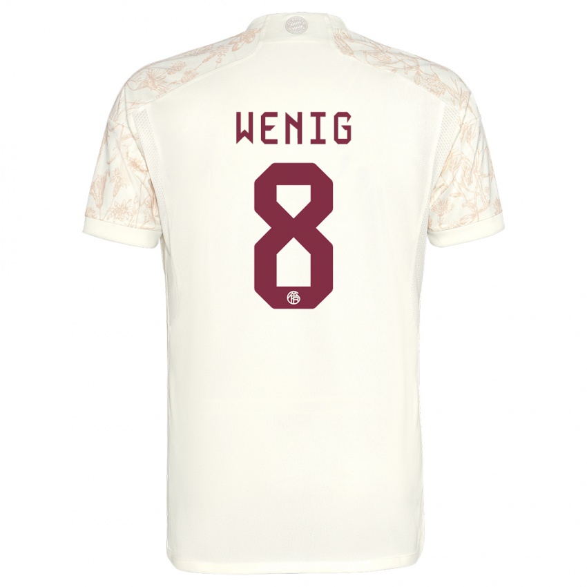 Herren Marcel Wenig #8 Cremefarben Ausweichtrikot Trikot 2023/24 T-Shirt