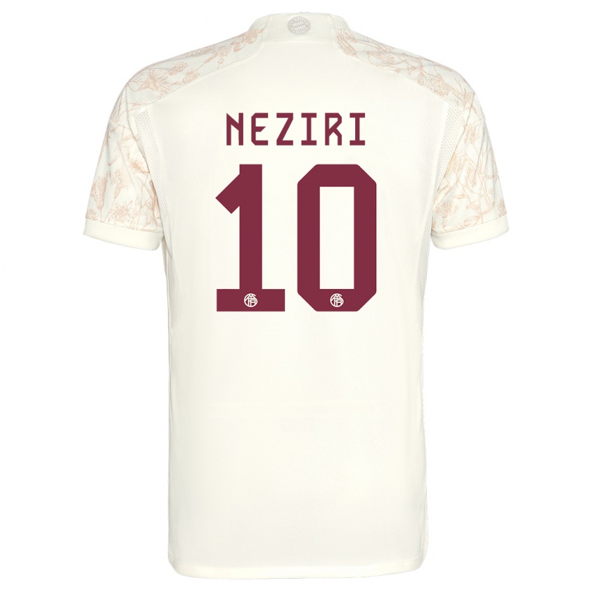 Herren Behar Neziri #10 Cremefarben Ausweichtrikot Trikot 2023/24 T-Shirt