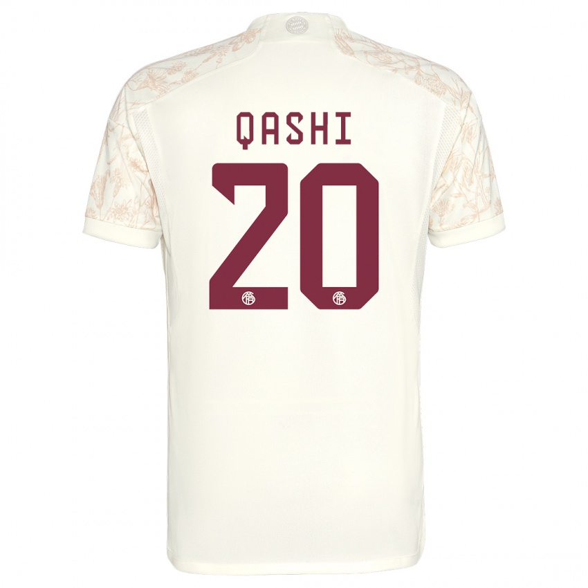 Herren Yousef Qashi #20 Cremefarben Ausweichtrikot Trikot 2023/24 T-Shirt