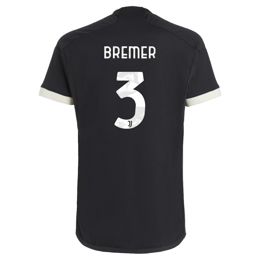 Herren Bremer #3 Schwarz Ausweichtrikot Trikot 2023/24 T-Shirt