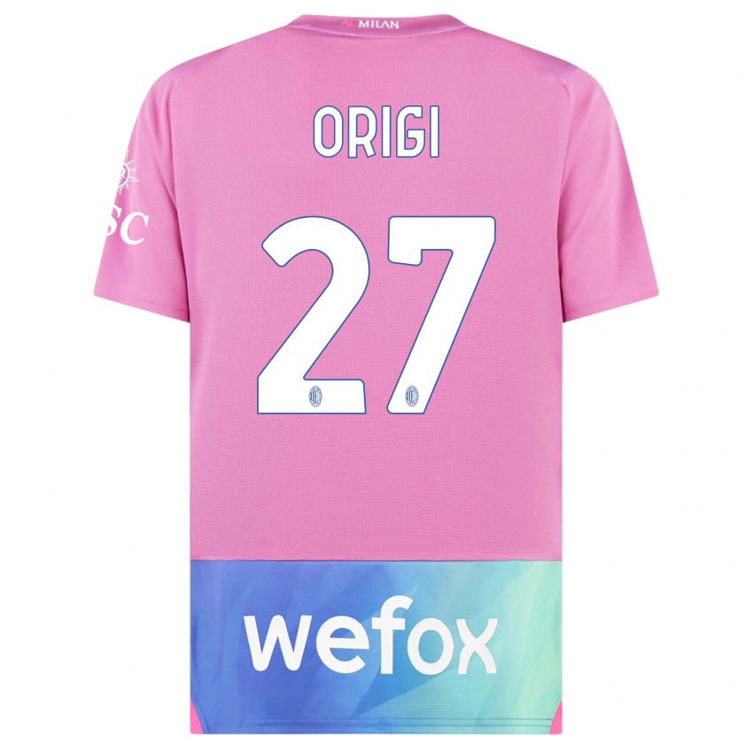 Herren Divock Origi #27 Pink Lila Ausweichtrikot Trikot 2023/24 T-Shirt