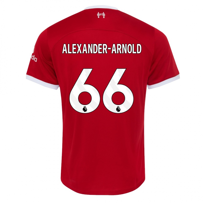 Damen Trent Alexander-Arnold #66 Rot Heimtrikot Trikot 2023/24 T-Shirt