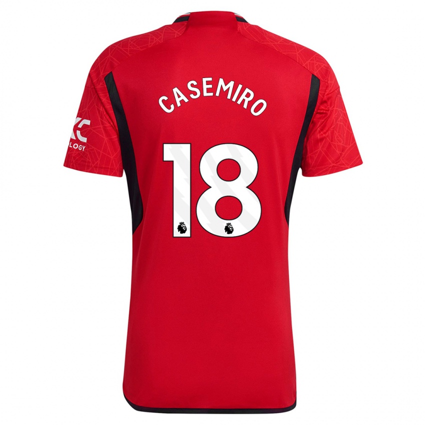 Damen Casemiro #18 Rot Heimtrikot Trikot 2023/24 T-Shirt