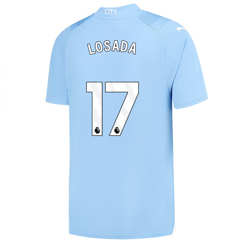 Damen Vicky Losada #17 Hellblau Heimtrikot Trikot 2023/24 T-Shirt