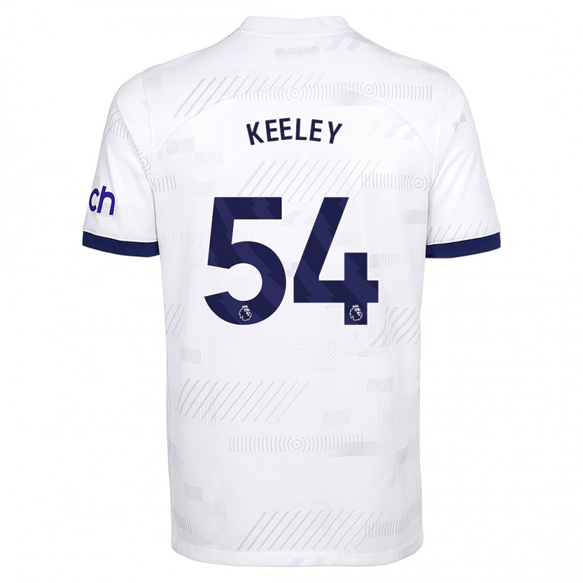 Damen Josh Keeley #54 Weiß Heimtrikot Trikot 2023/24 T-Shirt