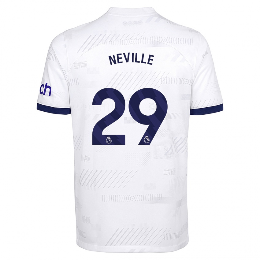 Damen Ashleigh Neville #29 Weiß Heimtrikot Trikot 2023/24 T-Shirt