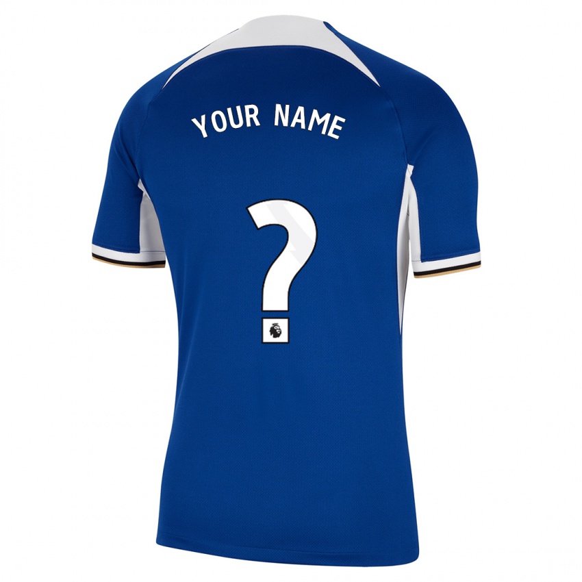Damen Ihren Namen #0 Blau Heimtrikot Trikot 2023/24 T-Shirt
