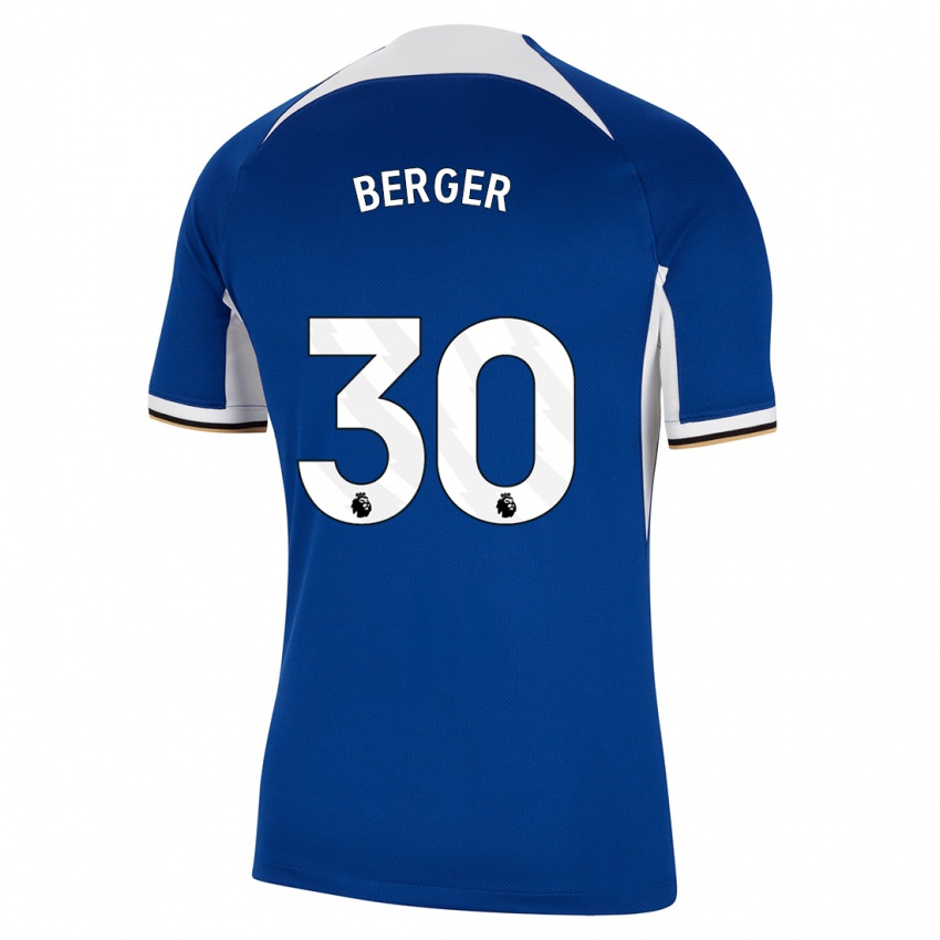 Damen Ann-Katrin Berger #30 Blau Heimtrikot Trikot 2023/24 T-Shirt