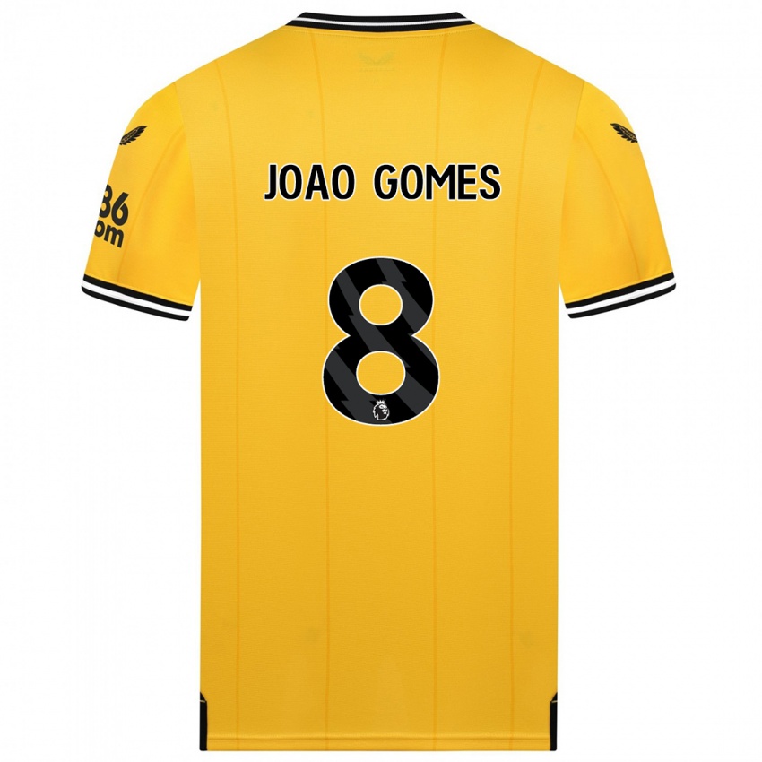 Damen Joao Gomes #8 Gelb Heimtrikot Trikot 2023/24 T-Shirt