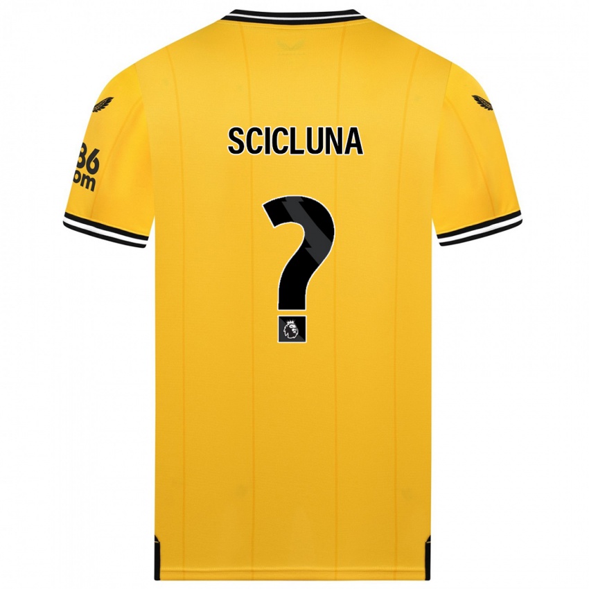 Damen Lucas Scicluna #0 Gelb Heimtrikot Trikot 2023/24 T-Shirt