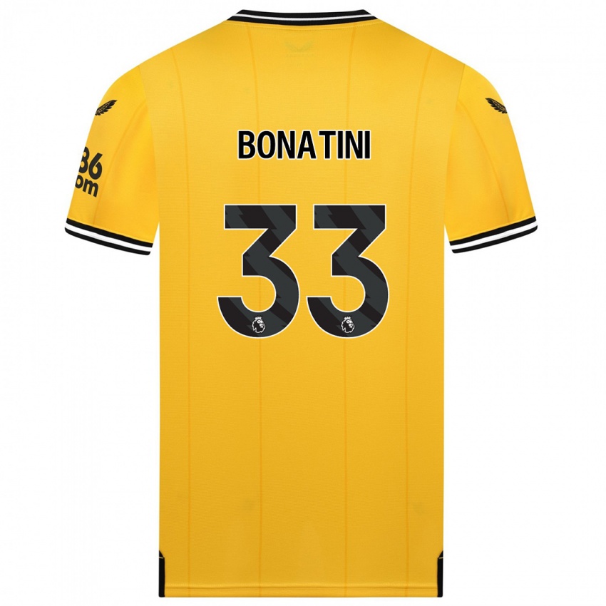 Damen Leo Bonatini #33 Gelb Heimtrikot Trikot 2023/24 T-Shirt
