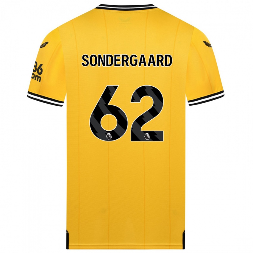 Damen Andreas Sondergaard #62 Gelb Heimtrikot Trikot 2023/24 T-Shirt