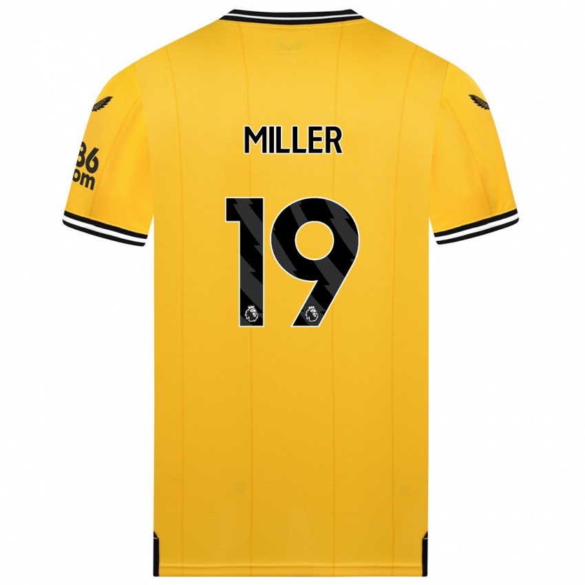 Damen Ali Miller #19 Gelb Heimtrikot Trikot 2023/24 T-Shirt