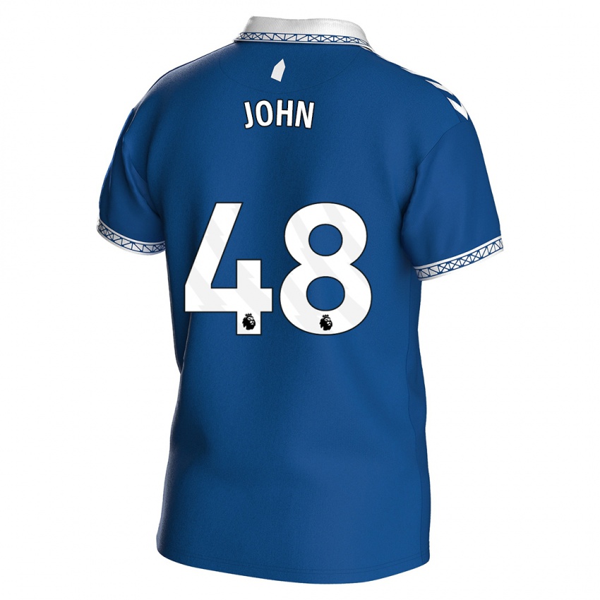 Damen Kyle John #48 Königsblau Heimtrikot Trikot 2023/24 T-Shirt
