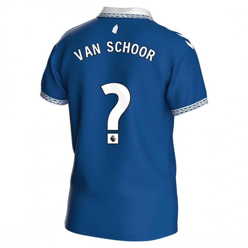 Damen Joshua Van Schoor #0 Königsblau Heimtrikot Trikot 2023/24 T-Shirt