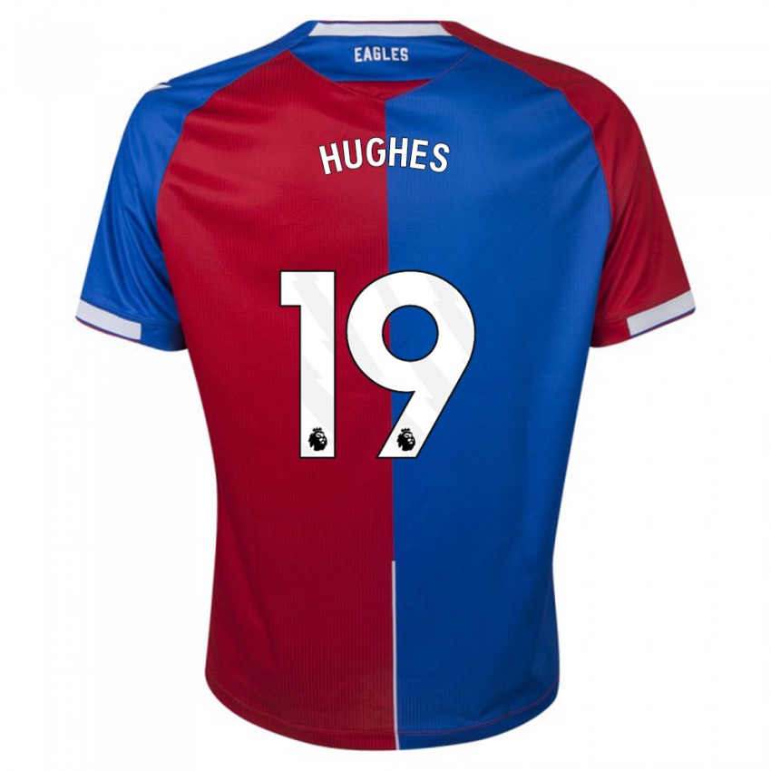Damen Will Hughes #19 Rot Blau Heimtrikot Trikot 2023/24 T-Shirt