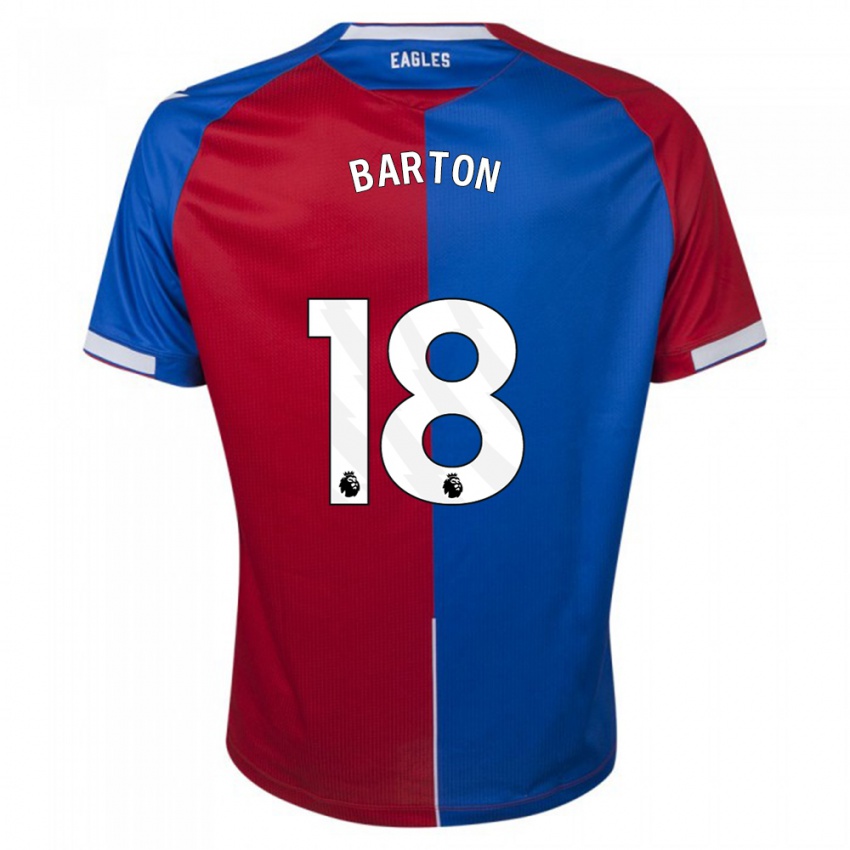 Damen Kirsty Barton #18 Rot Blau Heimtrikot Trikot 2023/24 T-Shirt