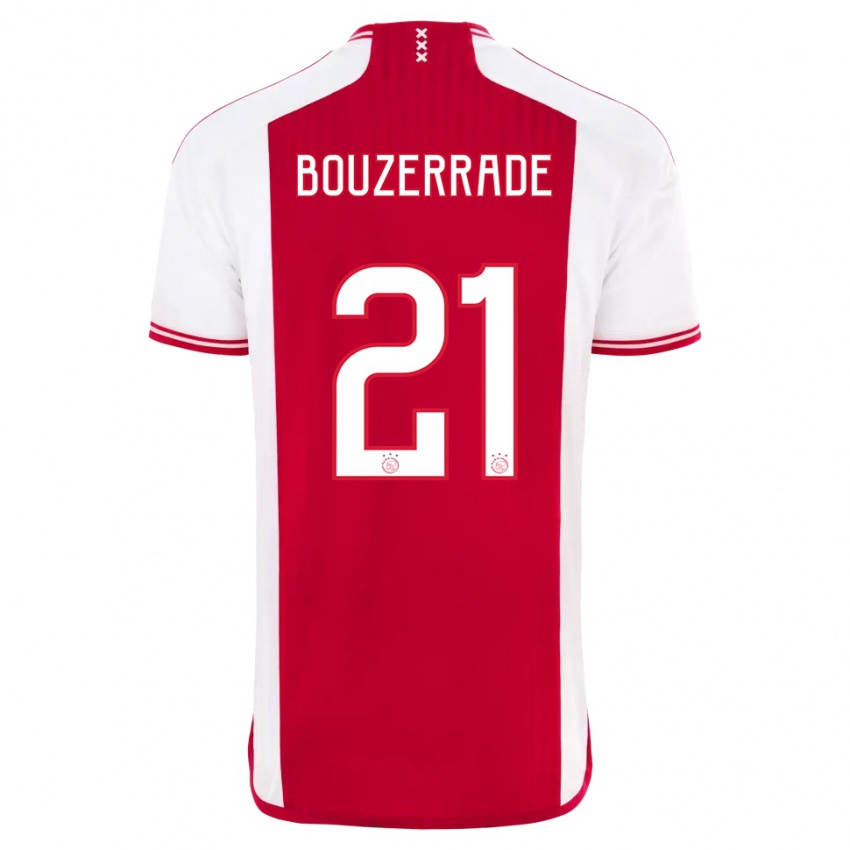 Damen Zaina Bouzerrade #21 Rot-Weiss Heimtrikot Trikot 2023/24 T-Shirt
