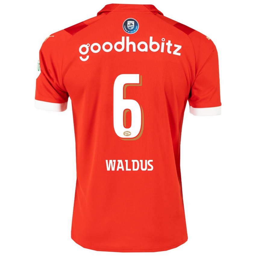 Damen Maruschka Waldus #6 Rot Heimtrikot Trikot 2023/24 T-Shirt