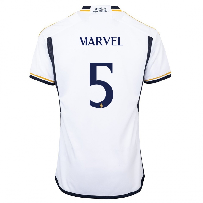 Damen Marvel #5 Weiß Heimtrikot Trikot 2023/24 T-Shirt