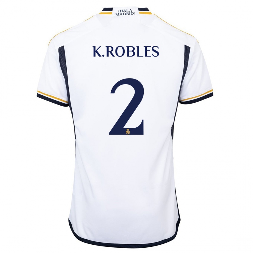 Damen Kenti Robles #2 Weiß Heimtrikot Trikot 2023/24 T-Shirt