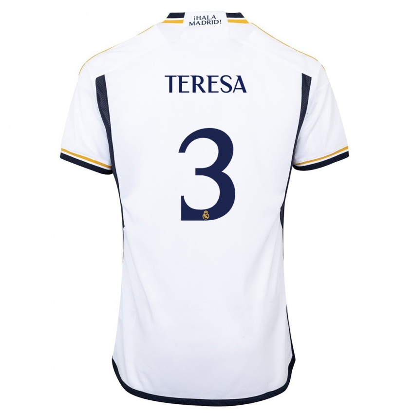 Damen Teresa Abelleira #3 Weiß Heimtrikot Trikot 2023/24 T-Shirt
