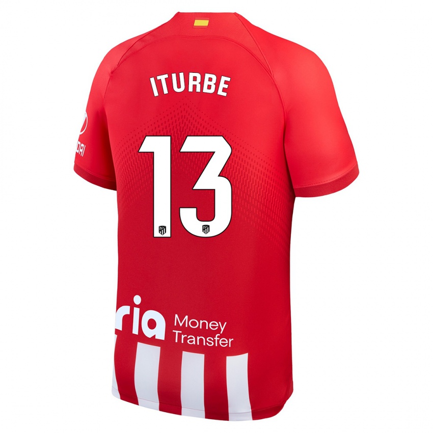 Damen Alejandro Iturbe #13 Rot-Weiss Heimtrikot Trikot 2023/24 T-Shirt