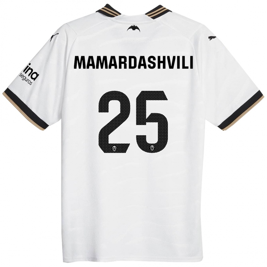 Damen Giorgi Mamardashvili #25 Weiß Heimtrikot Trikot 2023/24 T-Shirt