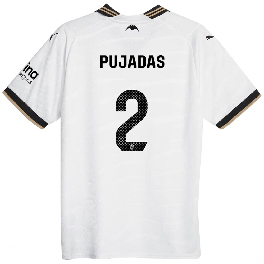 Damen Berta Pujadas #2 Weiß Heimtrikot Trikot 2023/24 T-Shirt