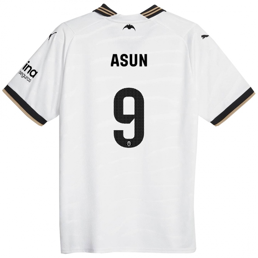 Damen Asun #9 Weiß Heimtrikot Trikot 2023/24 T-Shirt