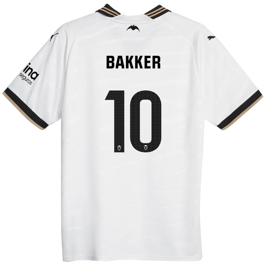 Damen Linda Bakker #10 Weiß Heimtrikot Trikot 2023/24 T-Shirt