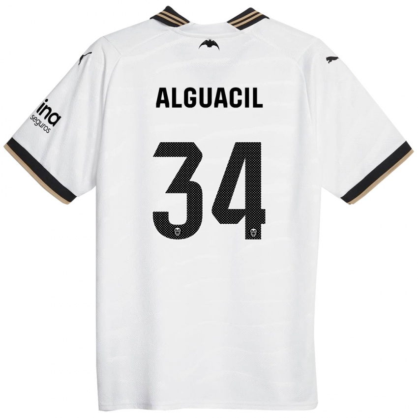 Damen Ainhoa Alguacil #34 Weiß Heimtrikot Trikot 2023/24 T-Shirt