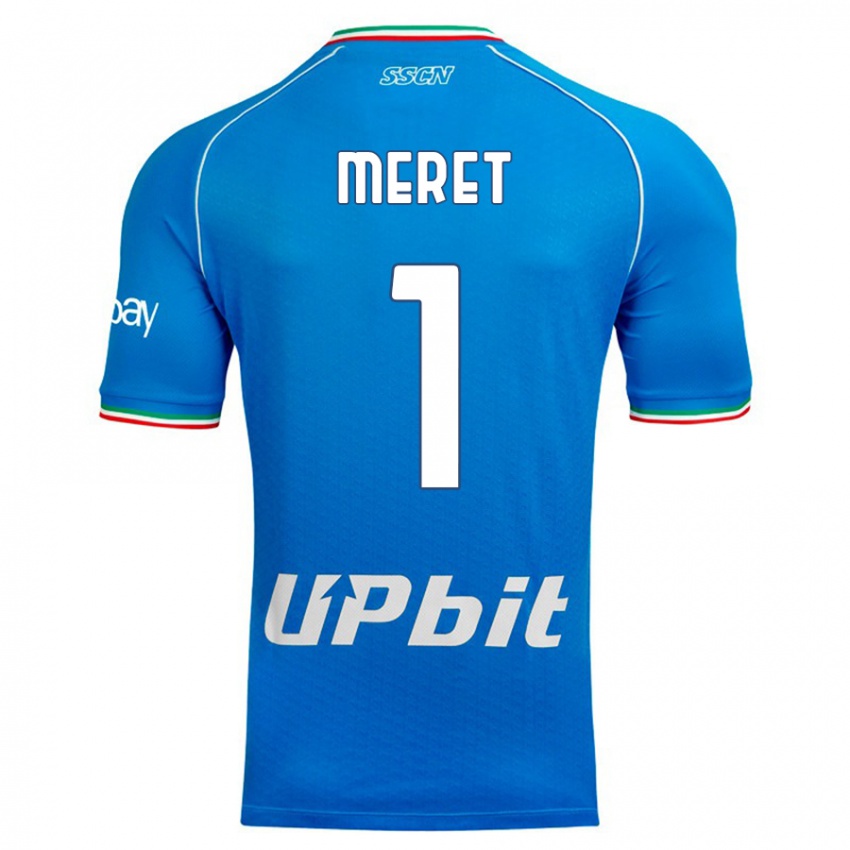 Damen Alex Meret #1 Himmelblau Heimtrikot Trikot 2023/24 T-Shirt