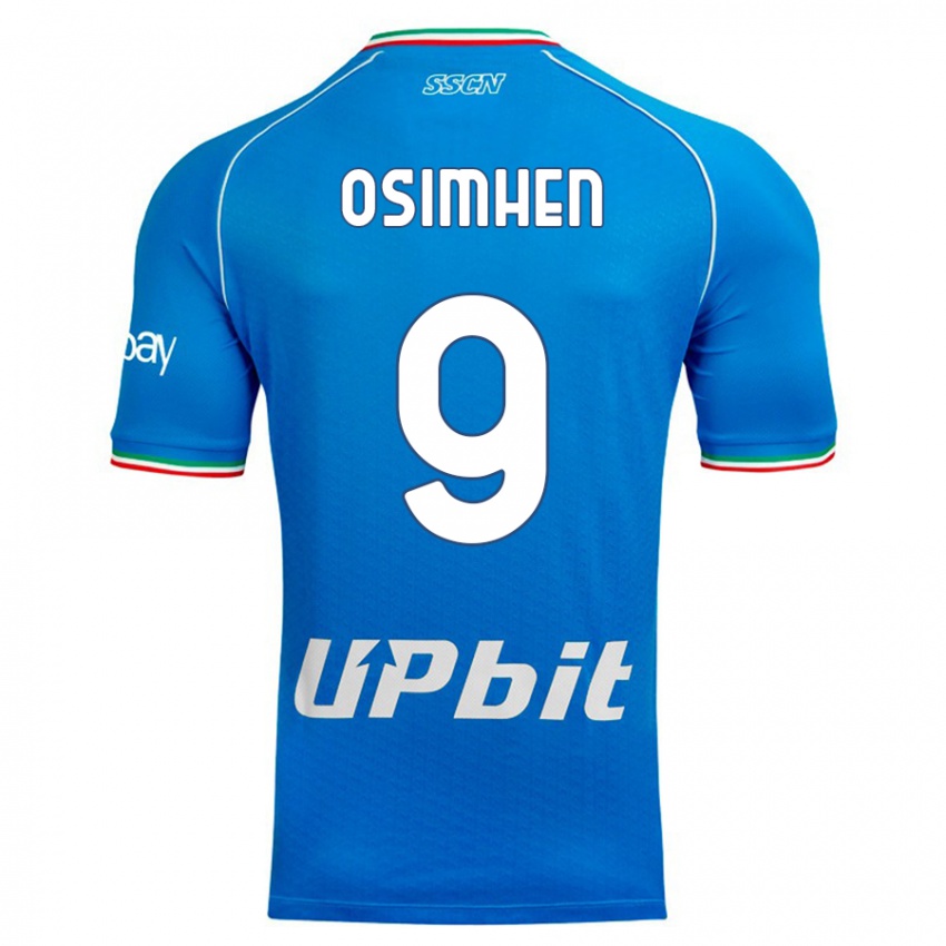 Damen Victor Osimhen #9 Himmelblau Heimtrikot Trikot 2023/24 T-Shirt