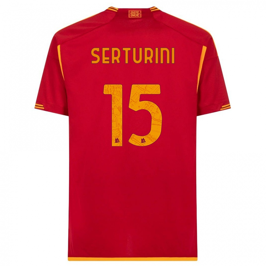 Damen Annamaria Serturini #15 Rot Heimtrikot Trikot 2023/24 T-Shirt