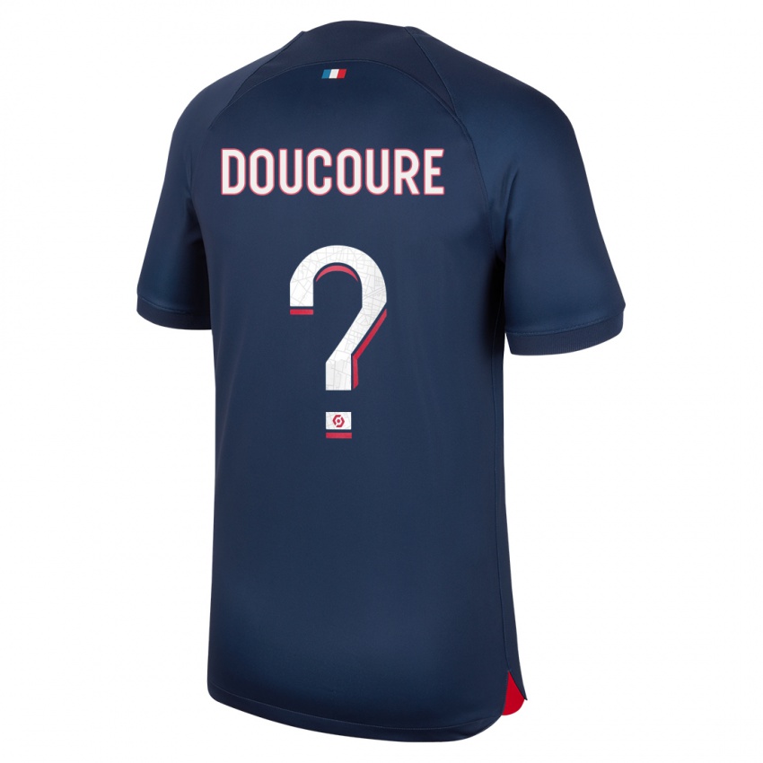 Damen Sekou Doucoure #0 Blau Rot Heimtrikot Trikot 2023/24 T-Shirt